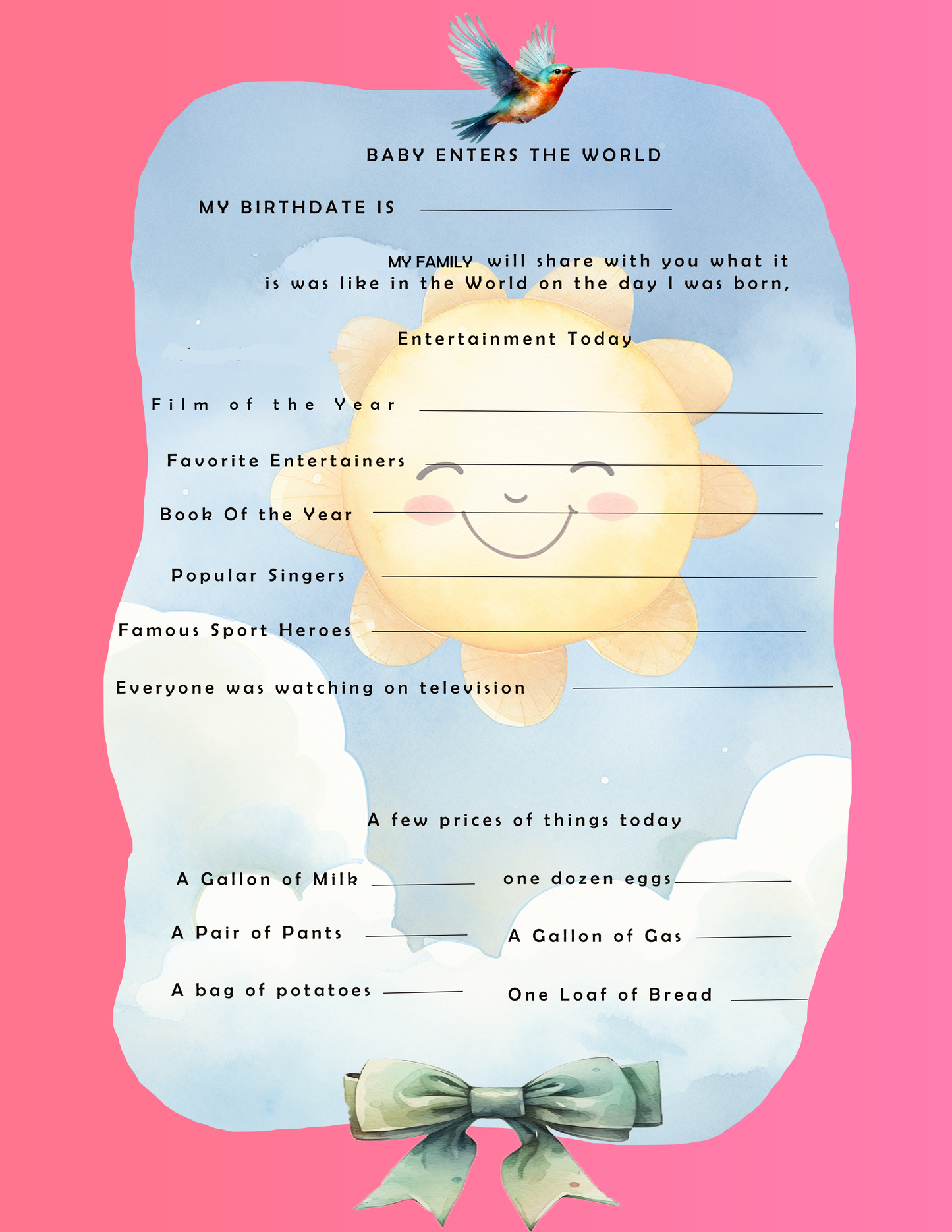 PRECIOUS TIMES- YOUR BABY BOOK